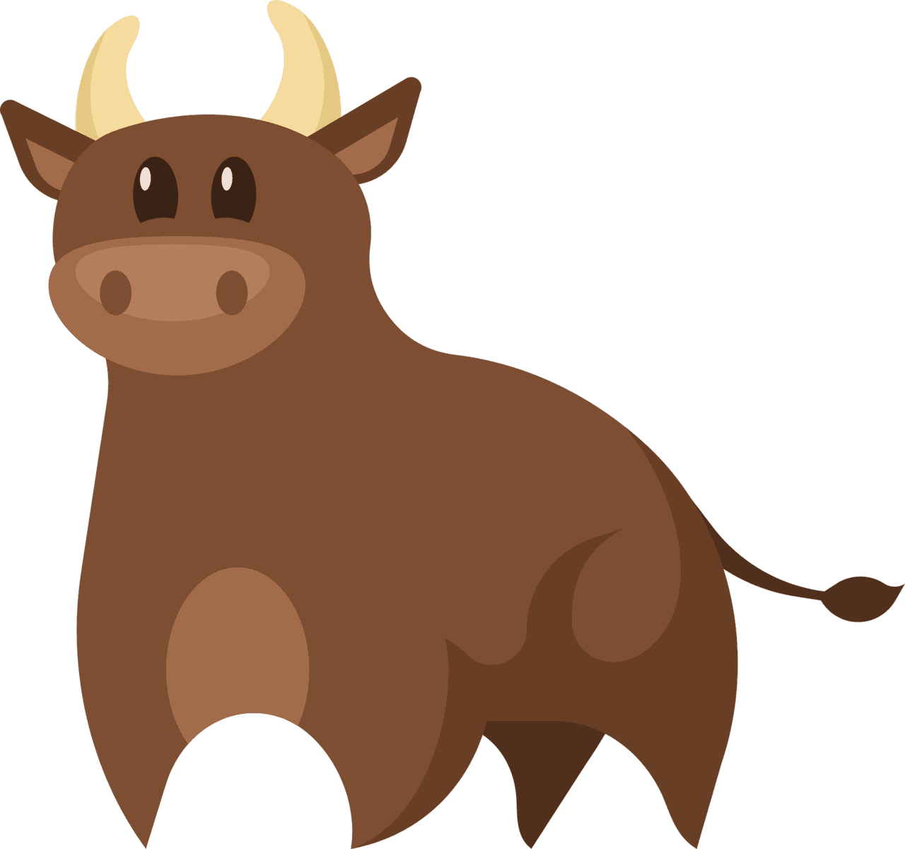 Bull cartoon clipart vector images