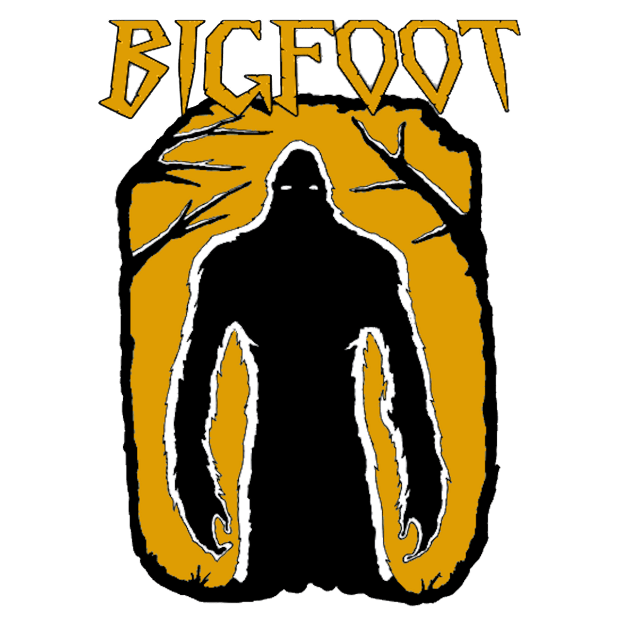 Bigfoot cut images vector clipart line