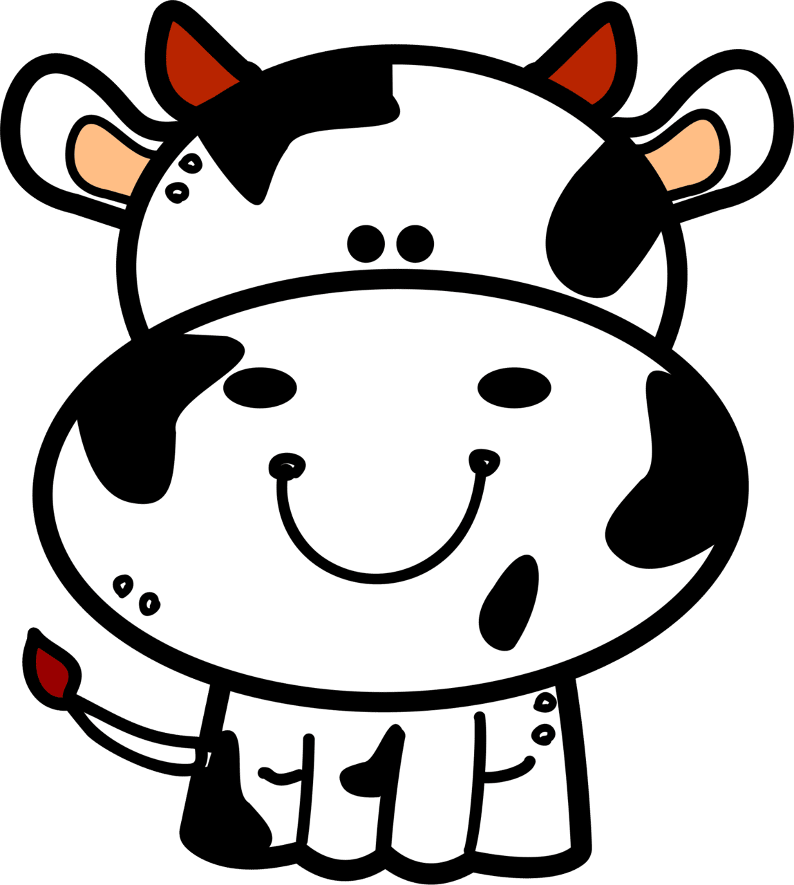 Cow black and white pin page clipart logo