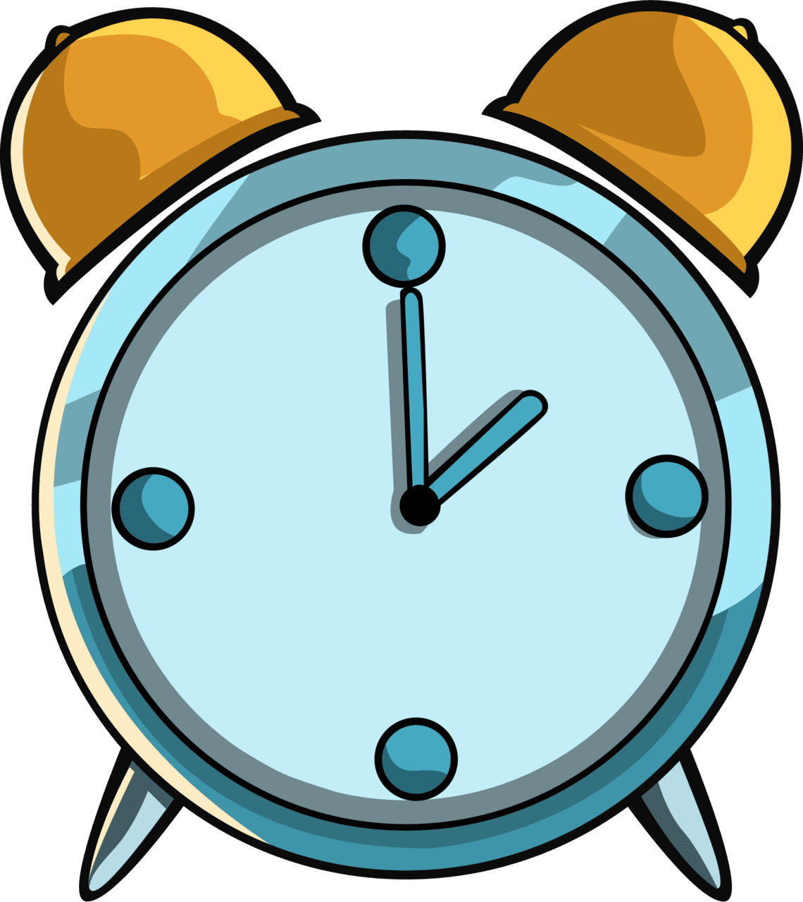 Vintage alarm clock vector clipart images