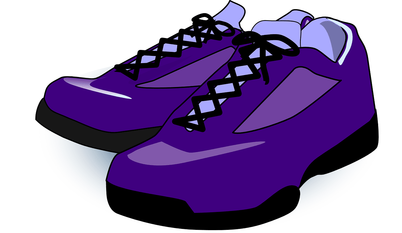 Gym shoes sneakers trainers vector graphic clipart 2