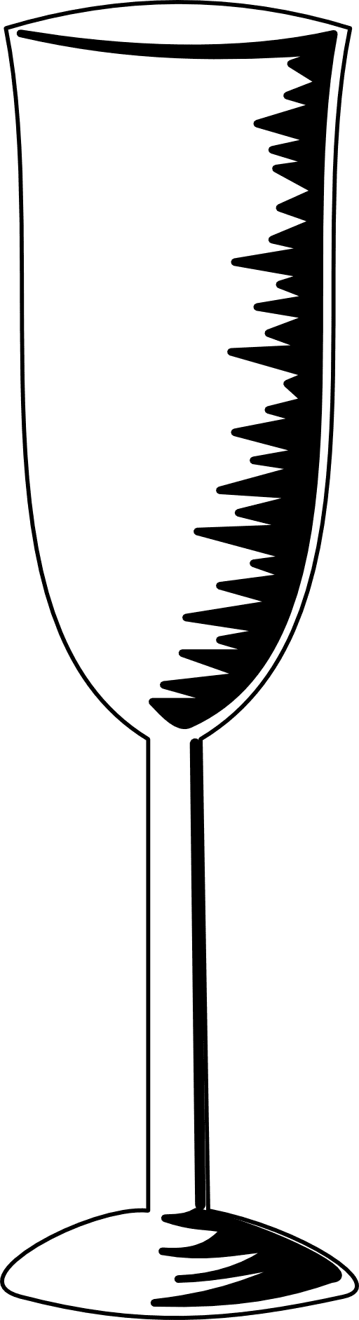 Champagne glass clipart logo