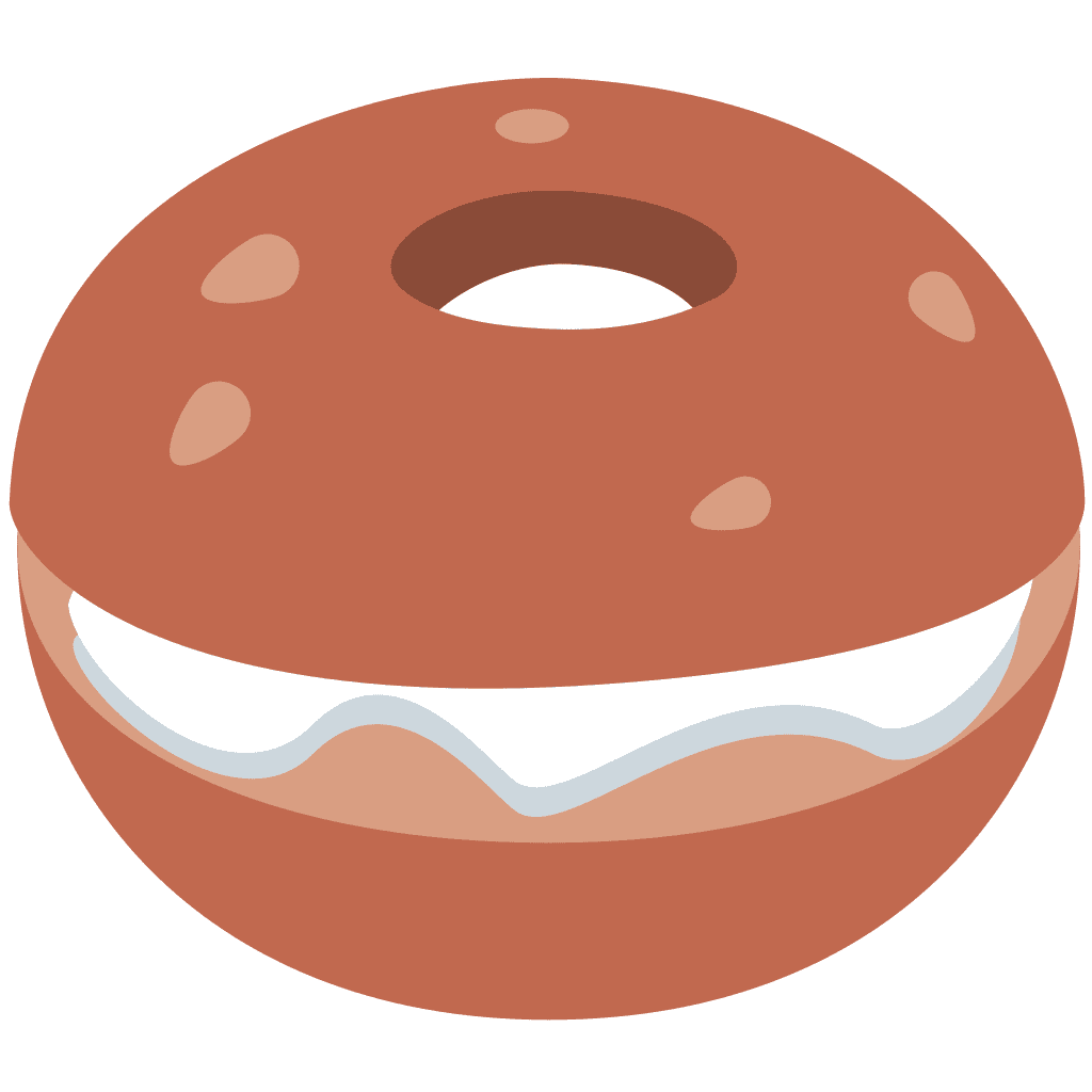 Bagel emoji clipart image