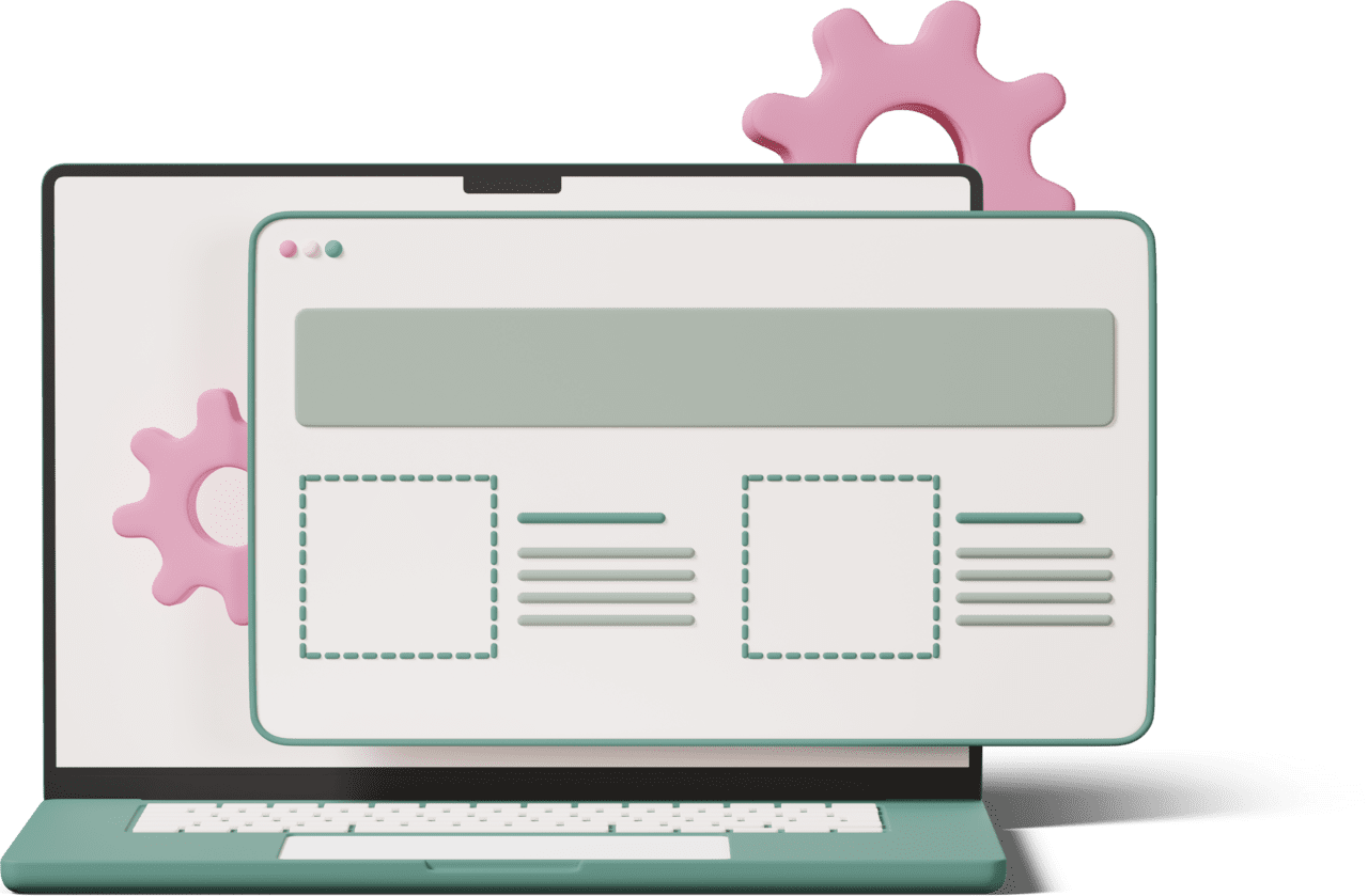 Document laptop with open browser window clipart photo