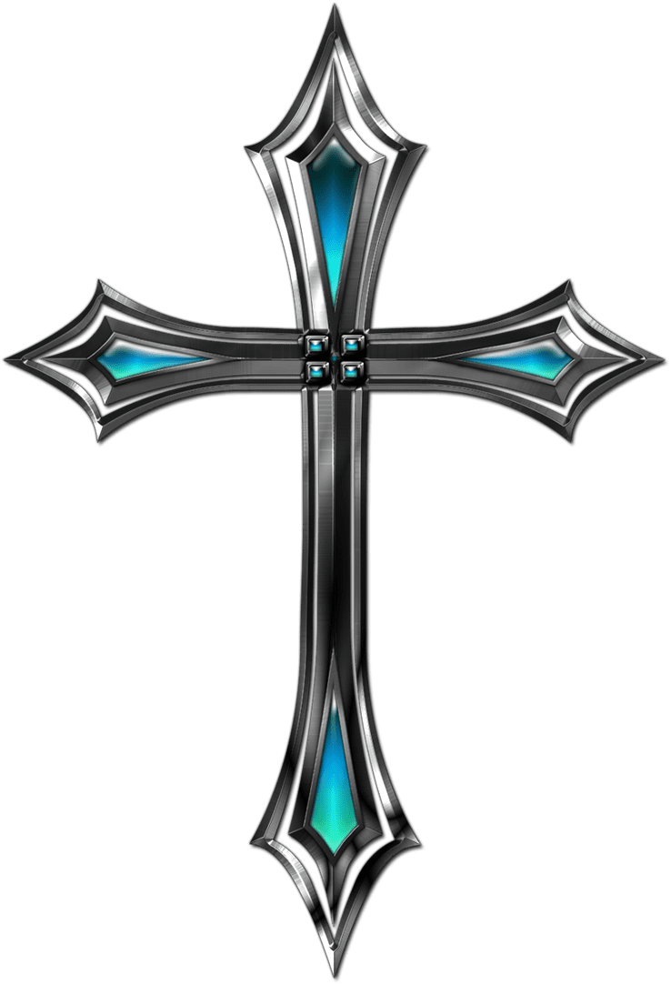 Cross black and white silver by jojo ojoj deviant clipart vector