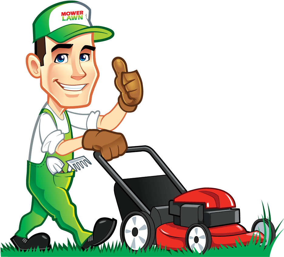 Mowing grass lawn images clipart 2