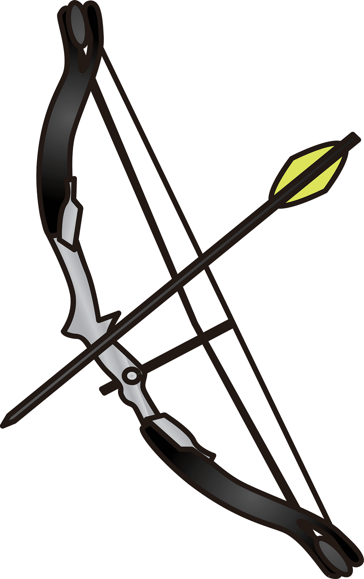 Bow and arrow vector clipart images 3