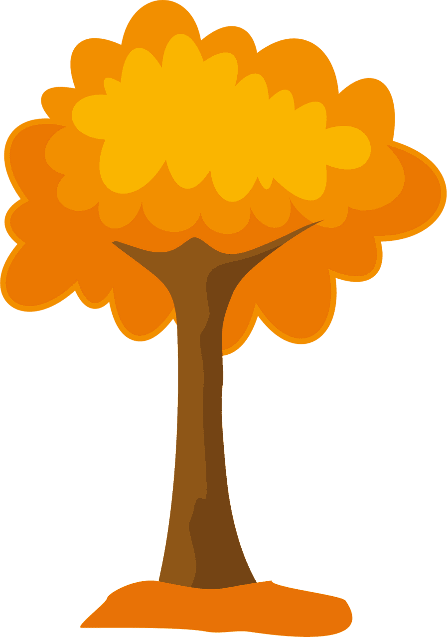 Fall tree autumn vector clipart images