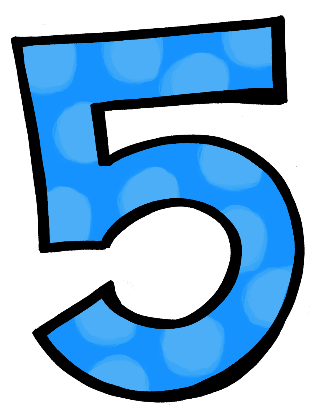 Artistic numbers hd clip number five clipart image