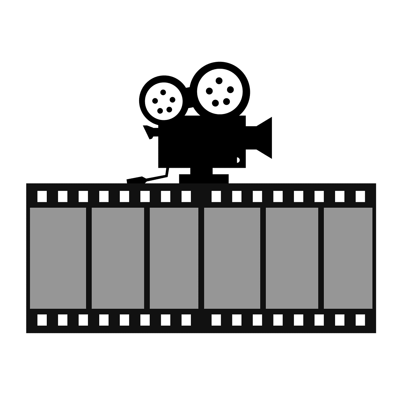 Film cinema movie camera vector graphic clipart