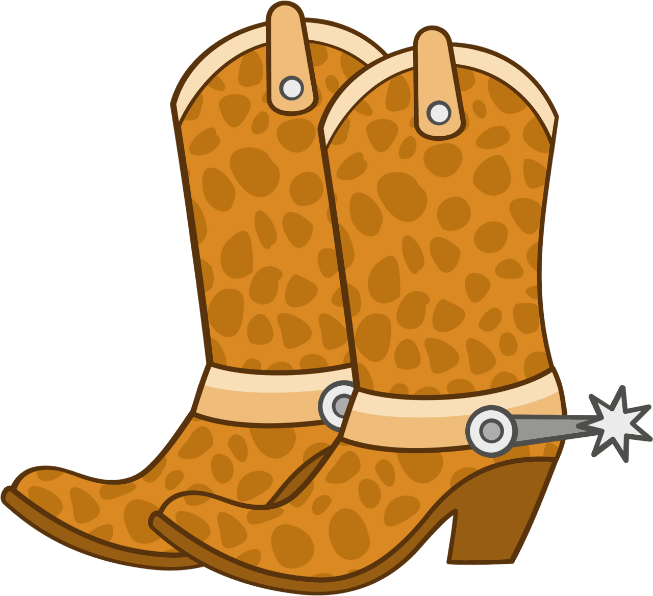 Western boots cowboy vector clipart images 3