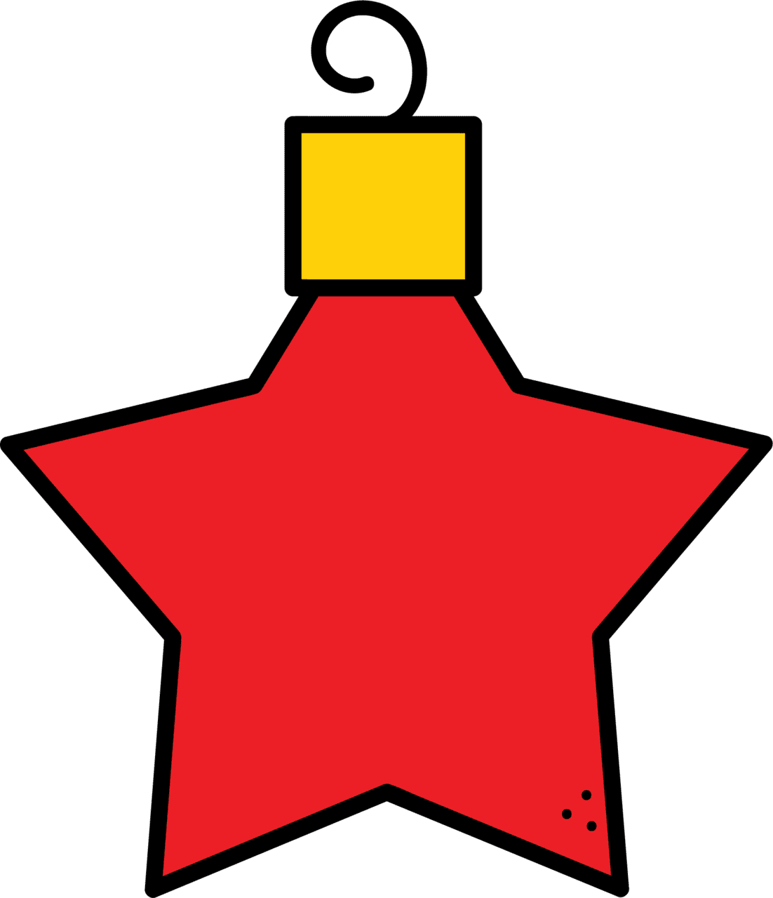 Christmas star page clipart vector