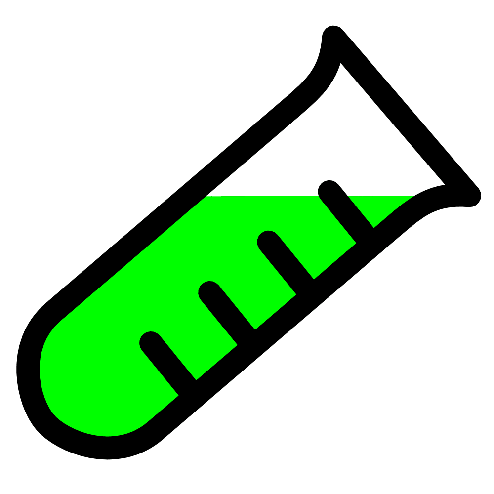 Testing test tube clipart image