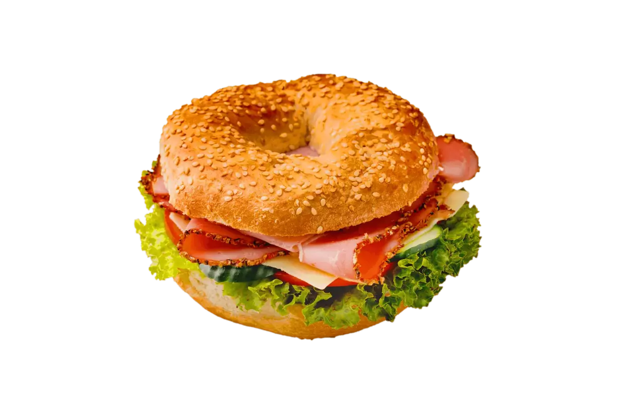 Szeres sert scombos bagel szendvics clipart clip art