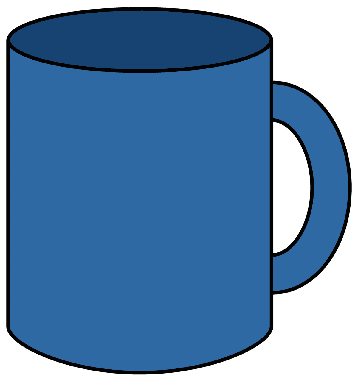 Coffee mug pin page clipart photo 2