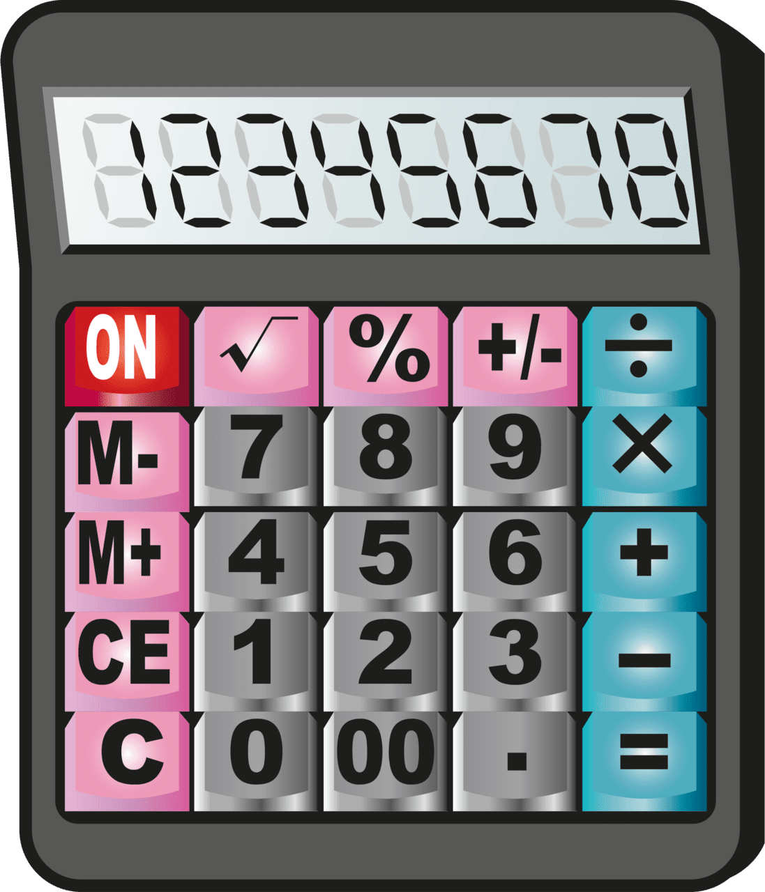 Calculator vector clipart images 7