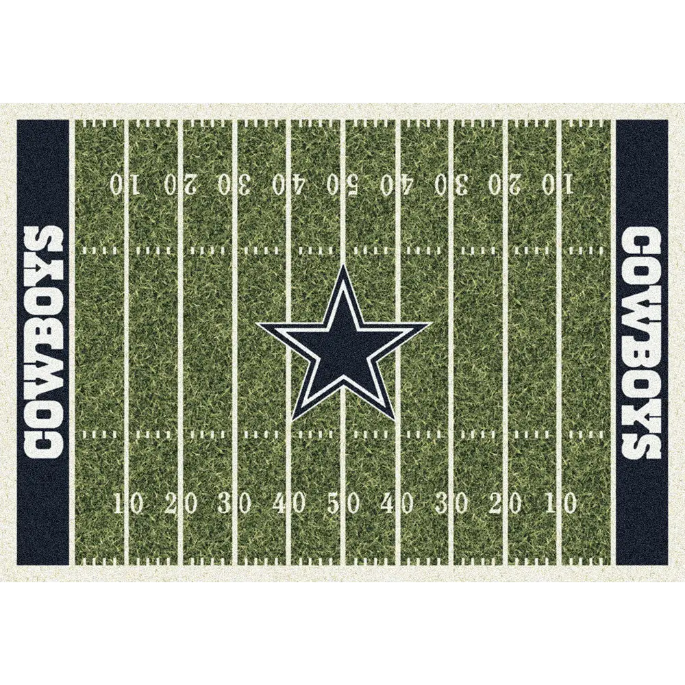 Dallas cowboys nfl football field rug fan rugs clipart free