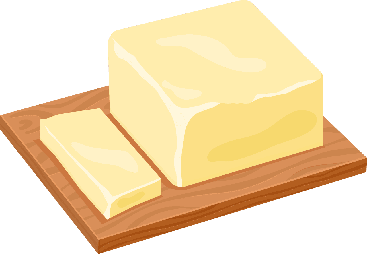 Butter vector clipart images