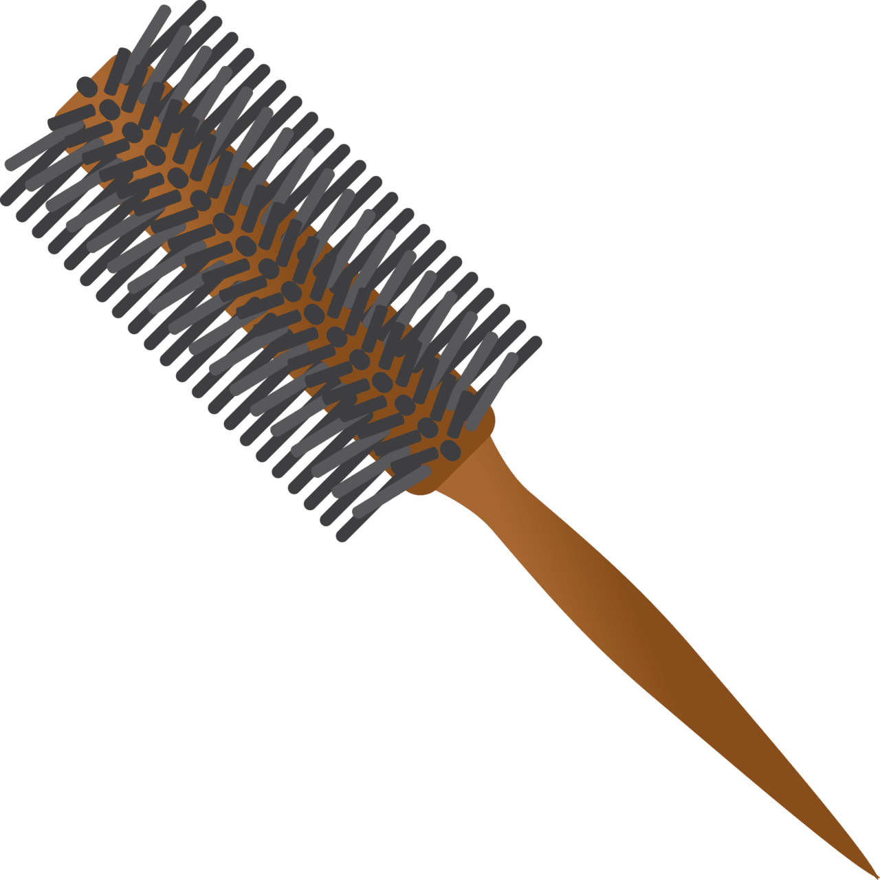 Brush hair hairbrush vector clipart images 4