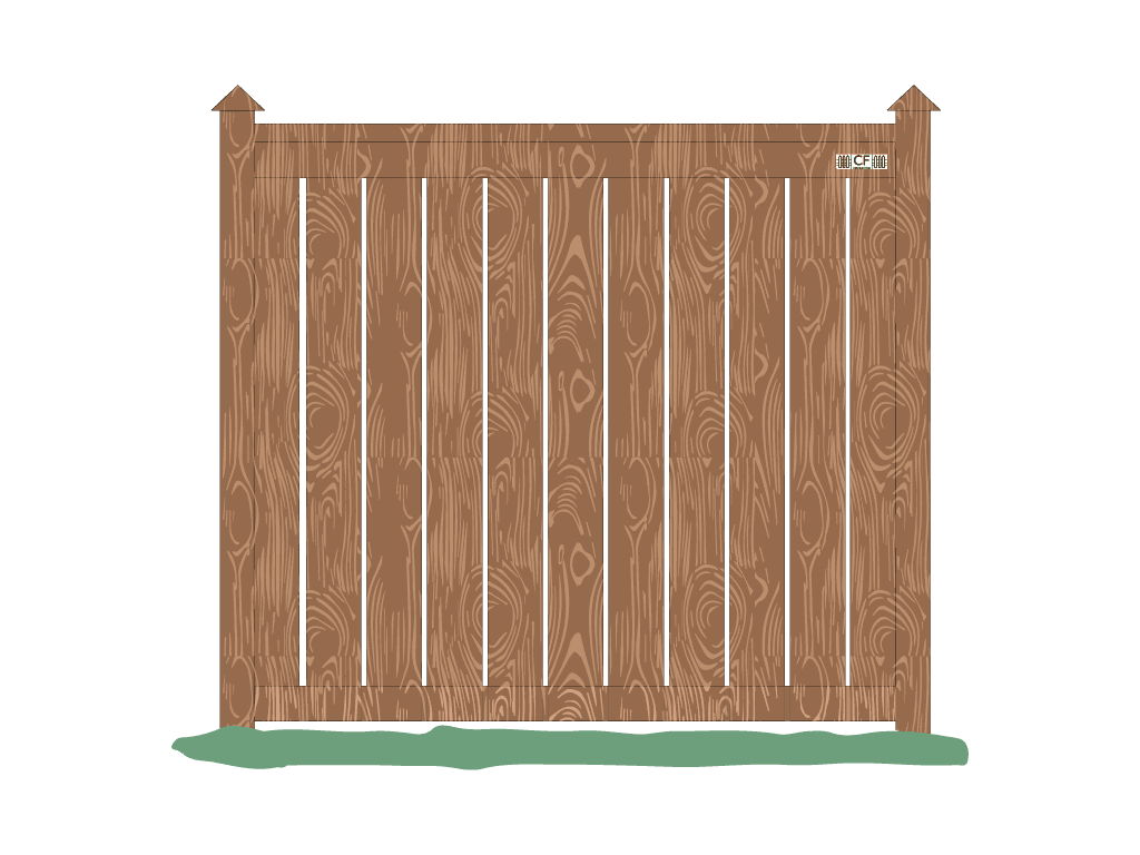 Full panel contour fence clipart free