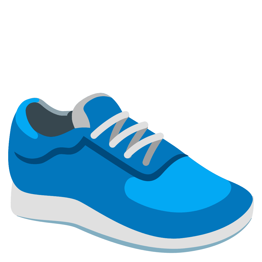 Gym shoes running shoe emoji clipart picture