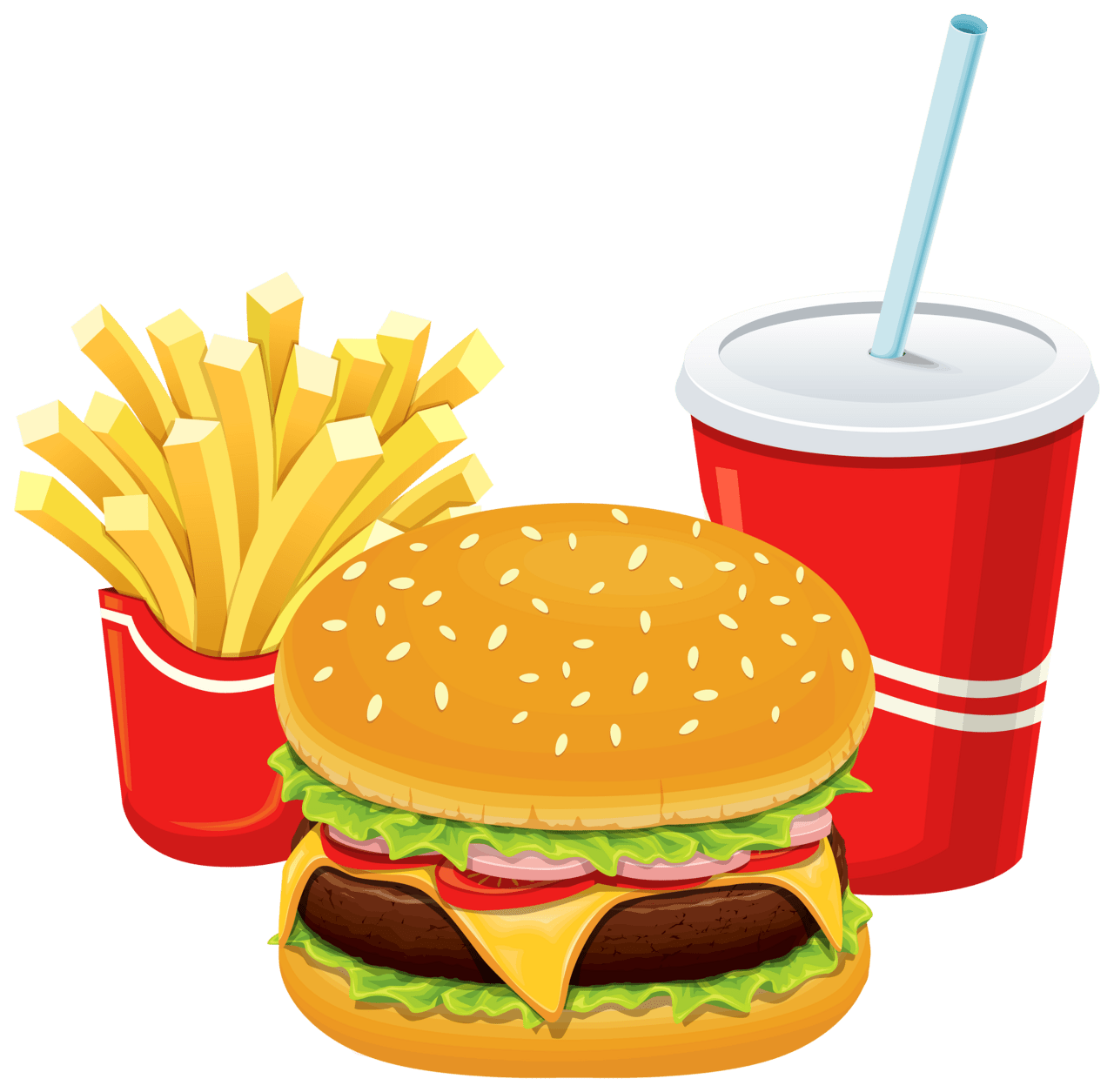 French fries hamburger and cola clipart best clip art