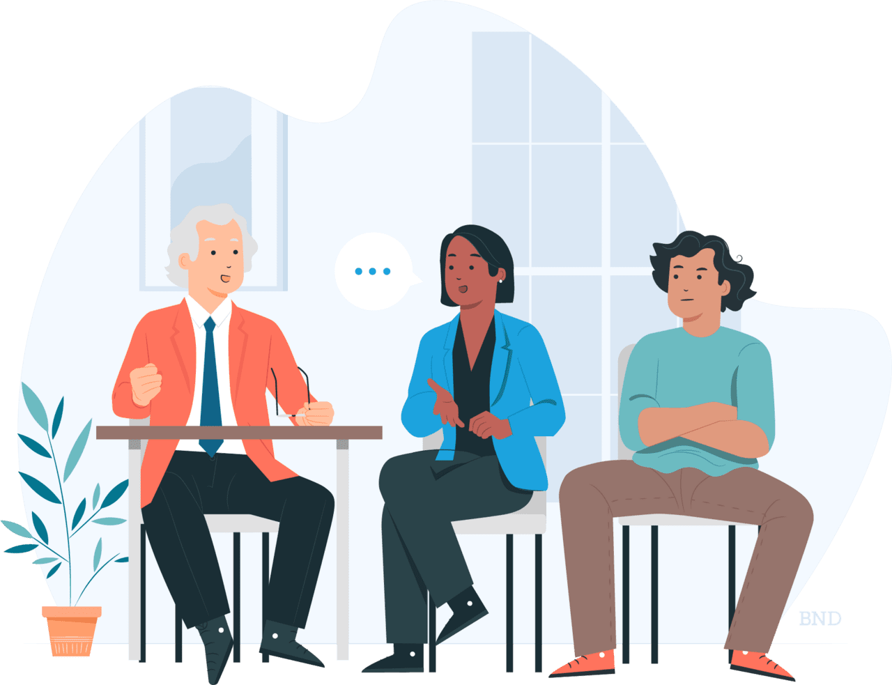 Interview body language explained clipart picture