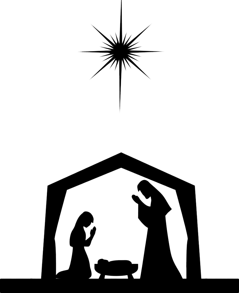 Manger scene images clipart