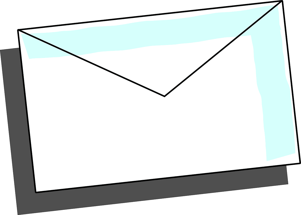 Mailing envelope mail postal vector graphic clipart