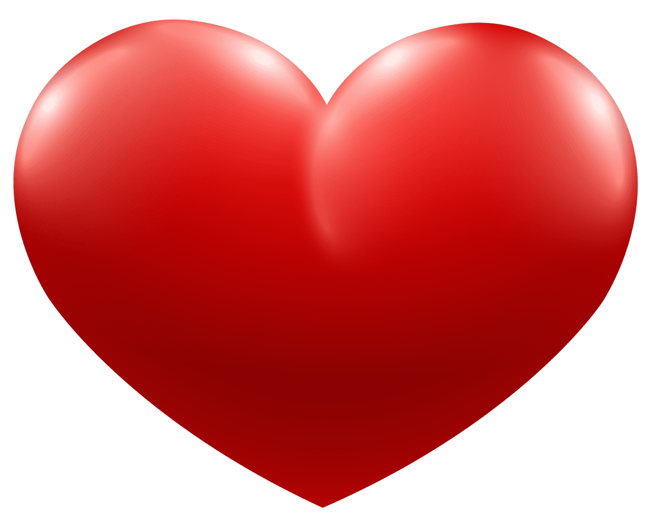 Love is red heart image clipart