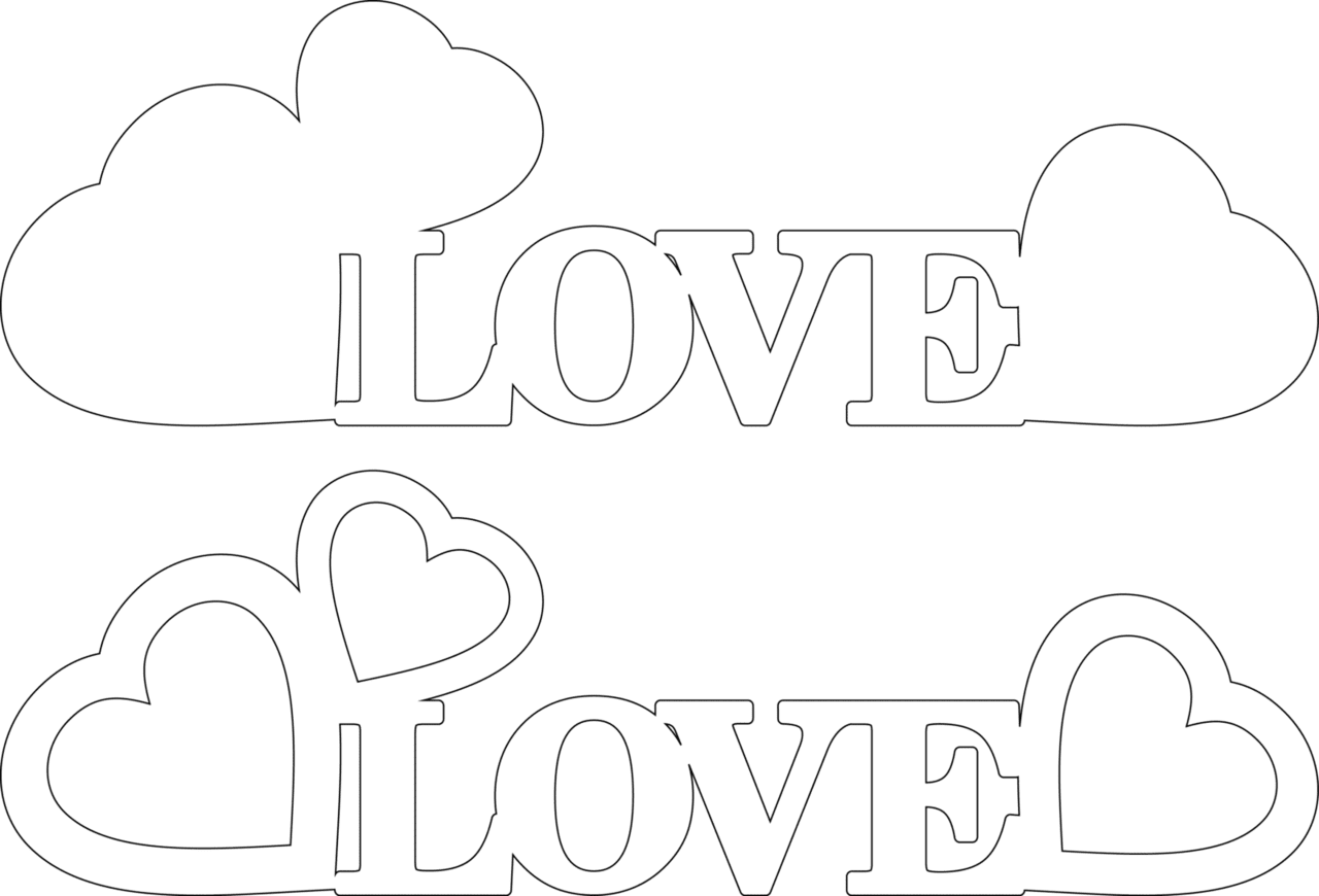 Love is photo frame picture laser cut ready vectors cnc vector wood clipart