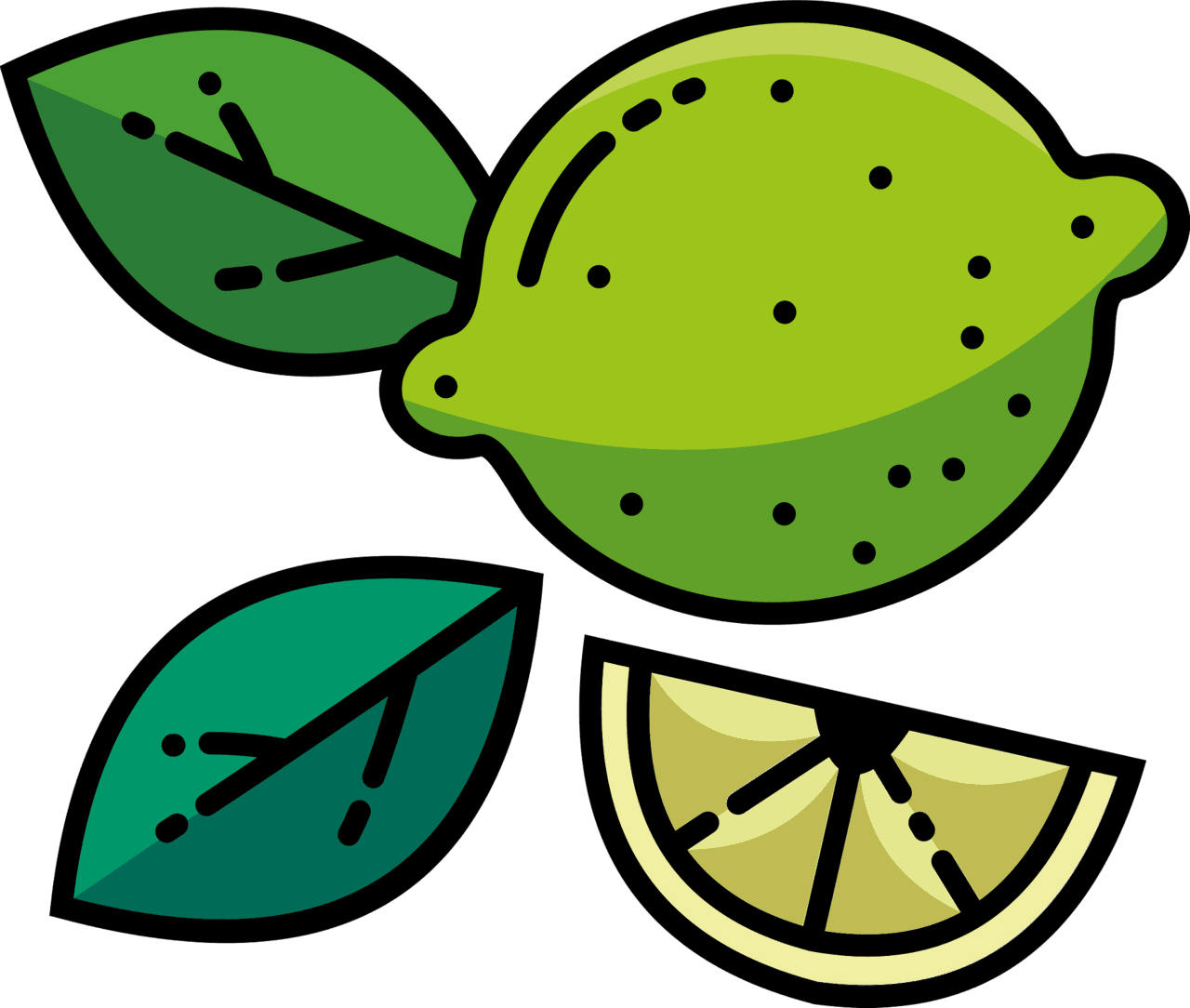 Lime vector clipart images 6