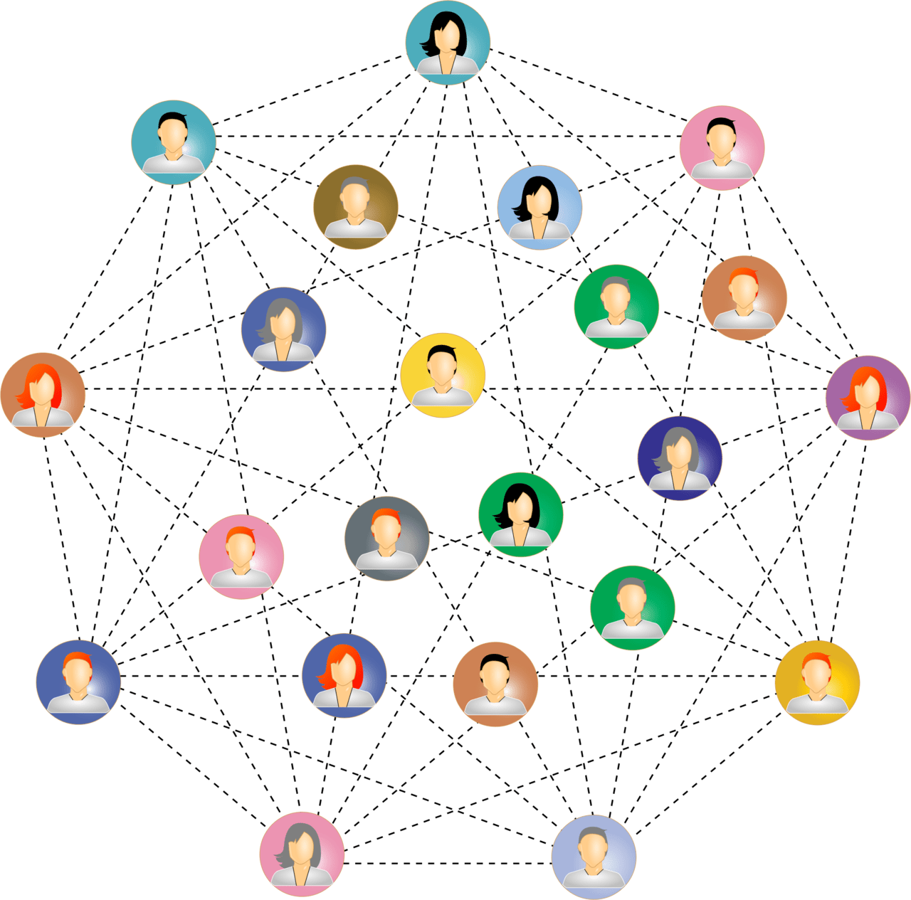 Imagery people connected in vector clipart image photo cc images