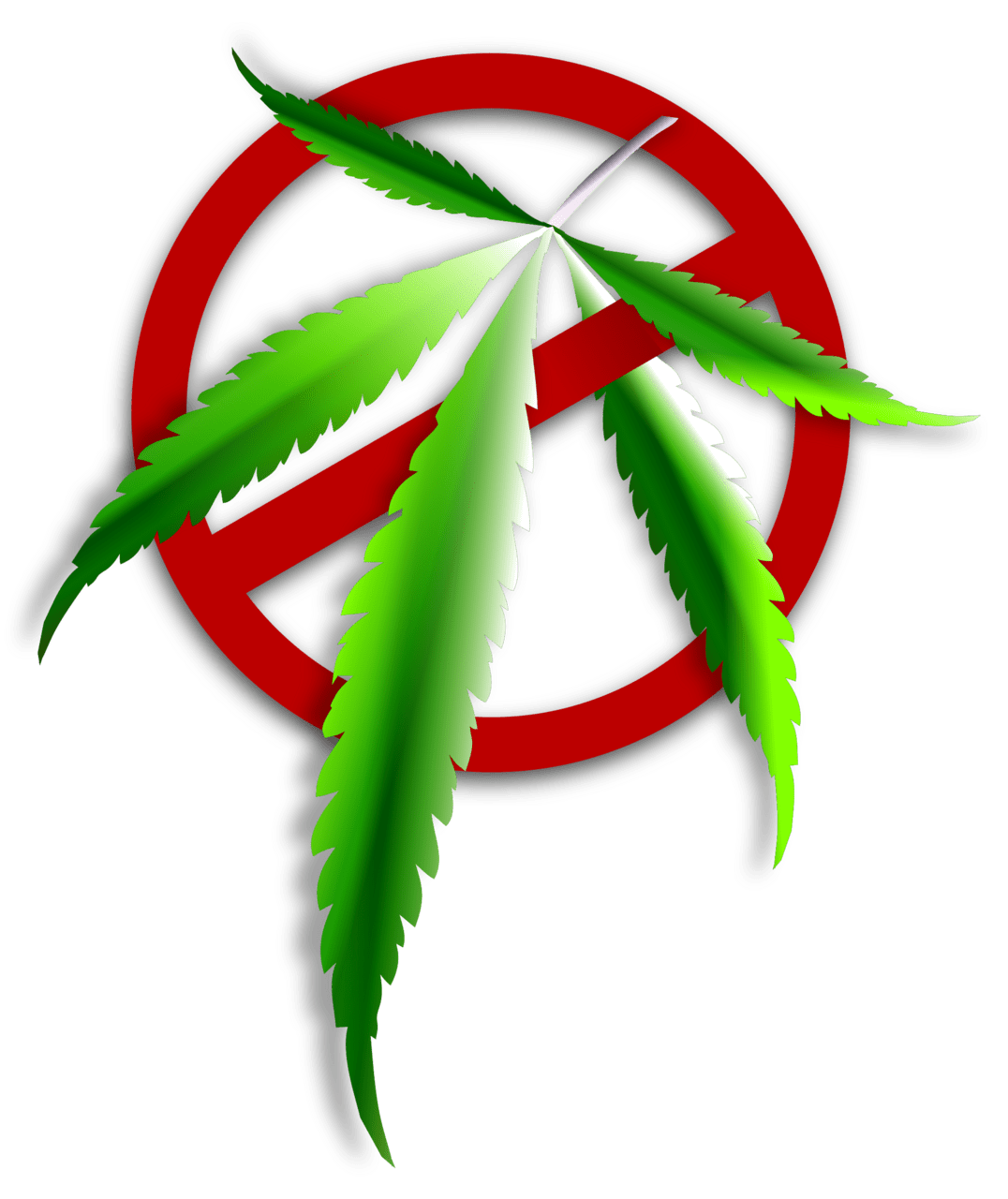 Marijuana leaf no weed allowed vector clipart images