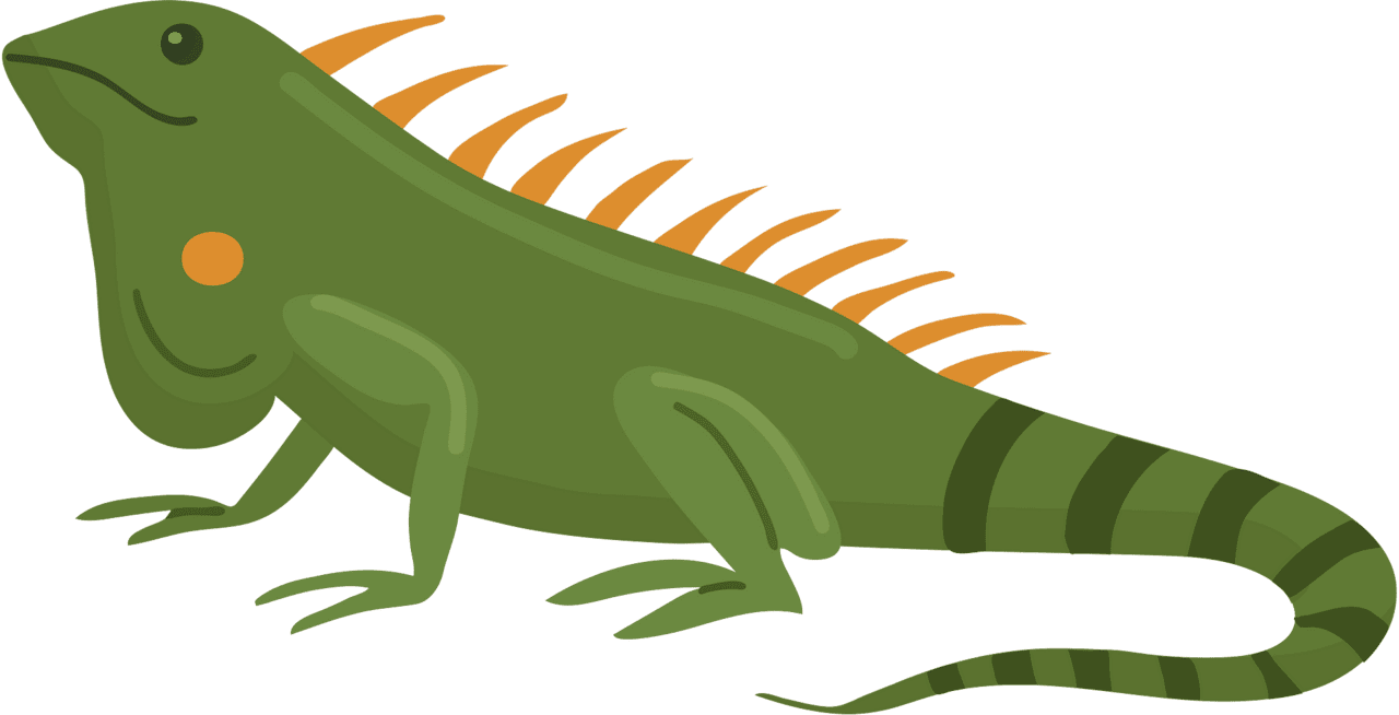 Iguana vector clipart images 3