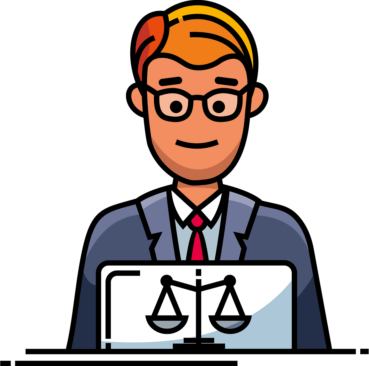 Lawyer vector clipart images 2