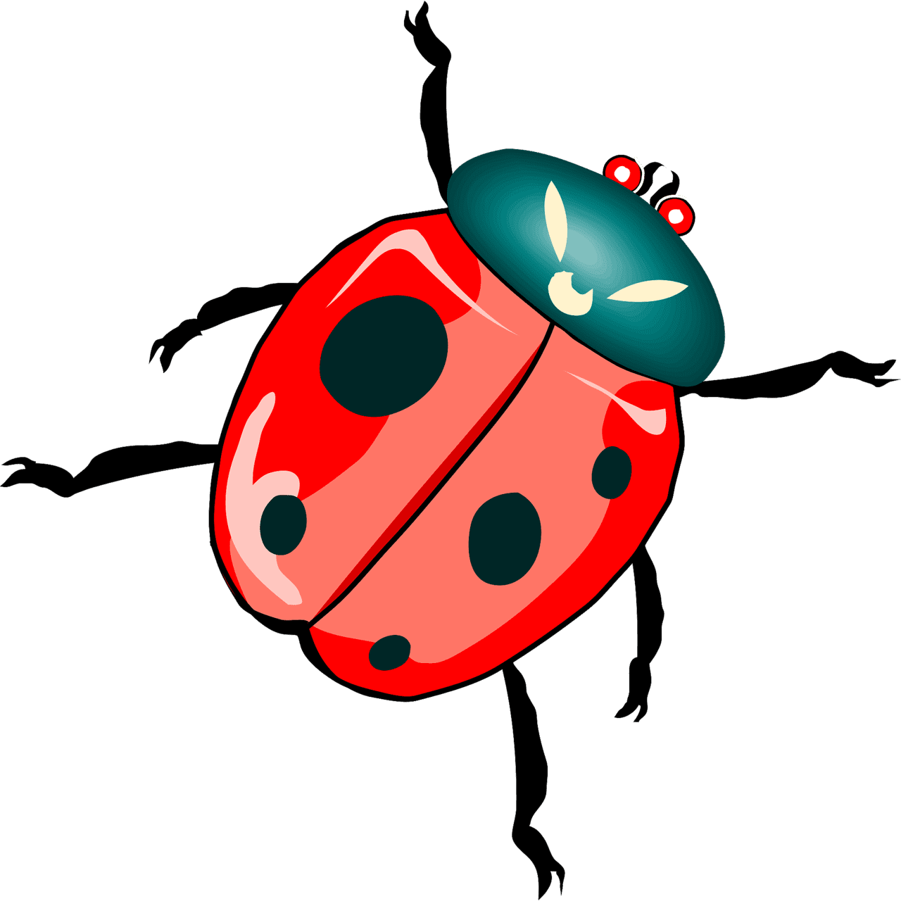 Lady beetle ladybug vector clipart images 4