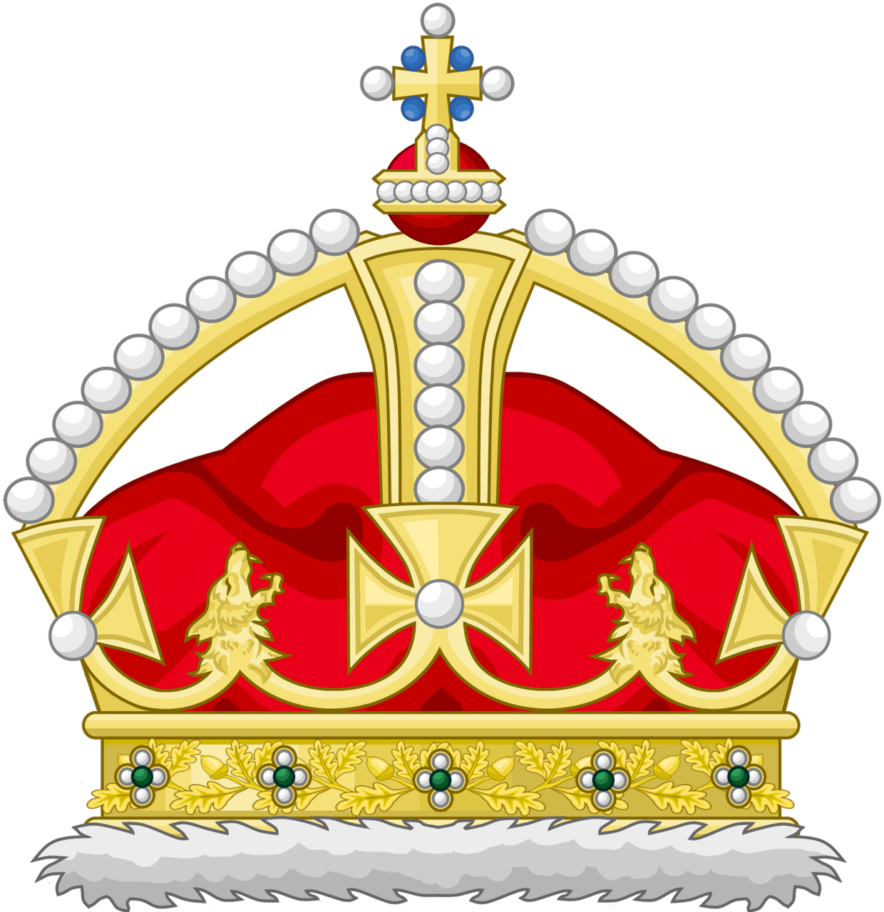 King crown coroa dourada clipart vector