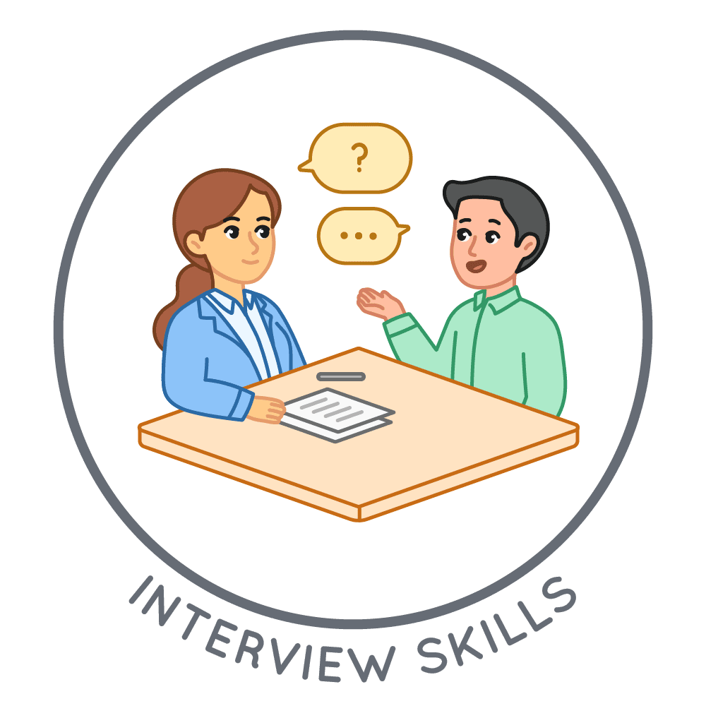 Interactive job interview practice for high school students everyday speech clipart clip art