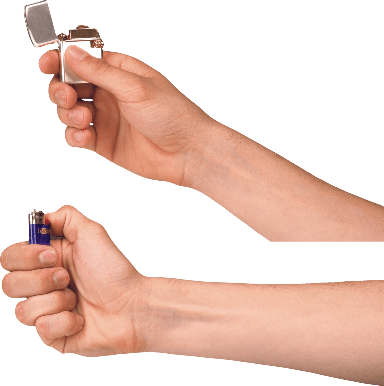 Lighter zippo hand clipart photo