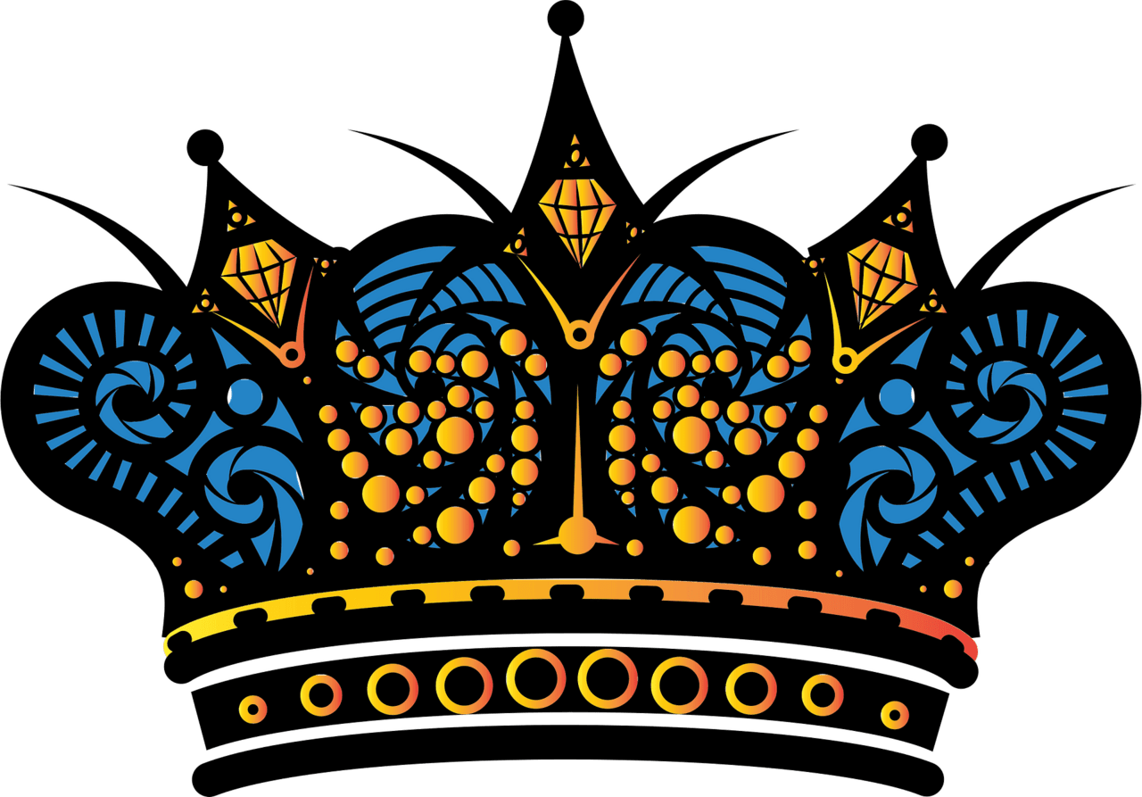 King crown prince vector clipart images