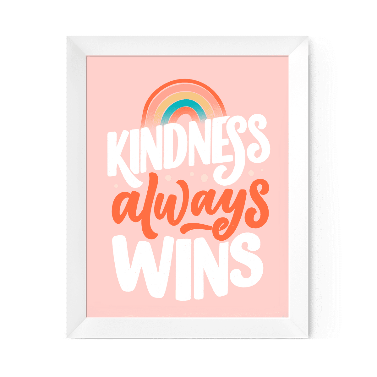 Kindness always wins wall art clipart free