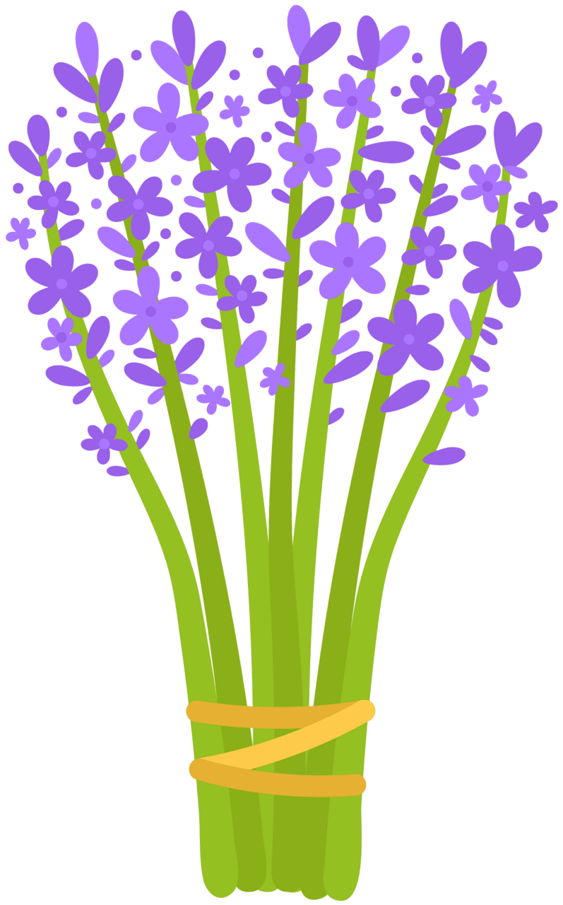 Lavender vector clipart images 7