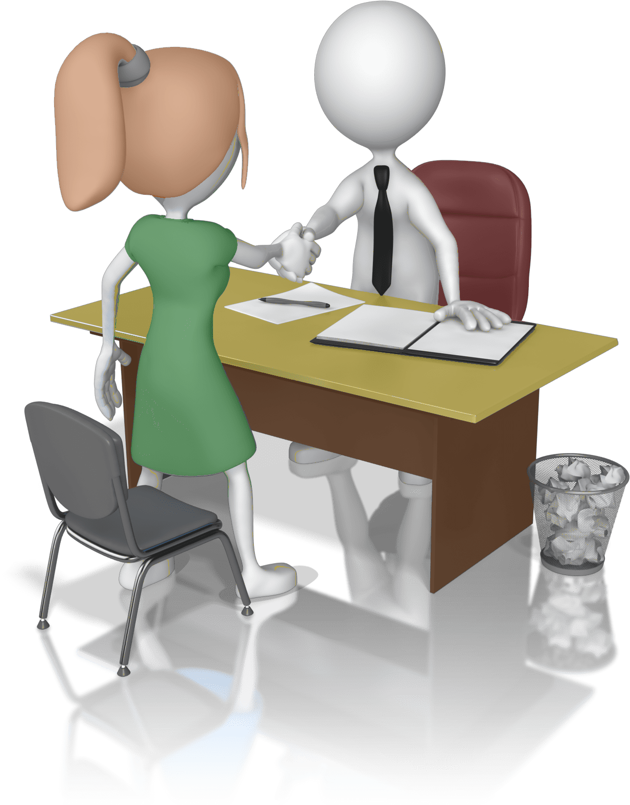 Job interview vector process recruiter interaction career discussion candidate evaluation clipart