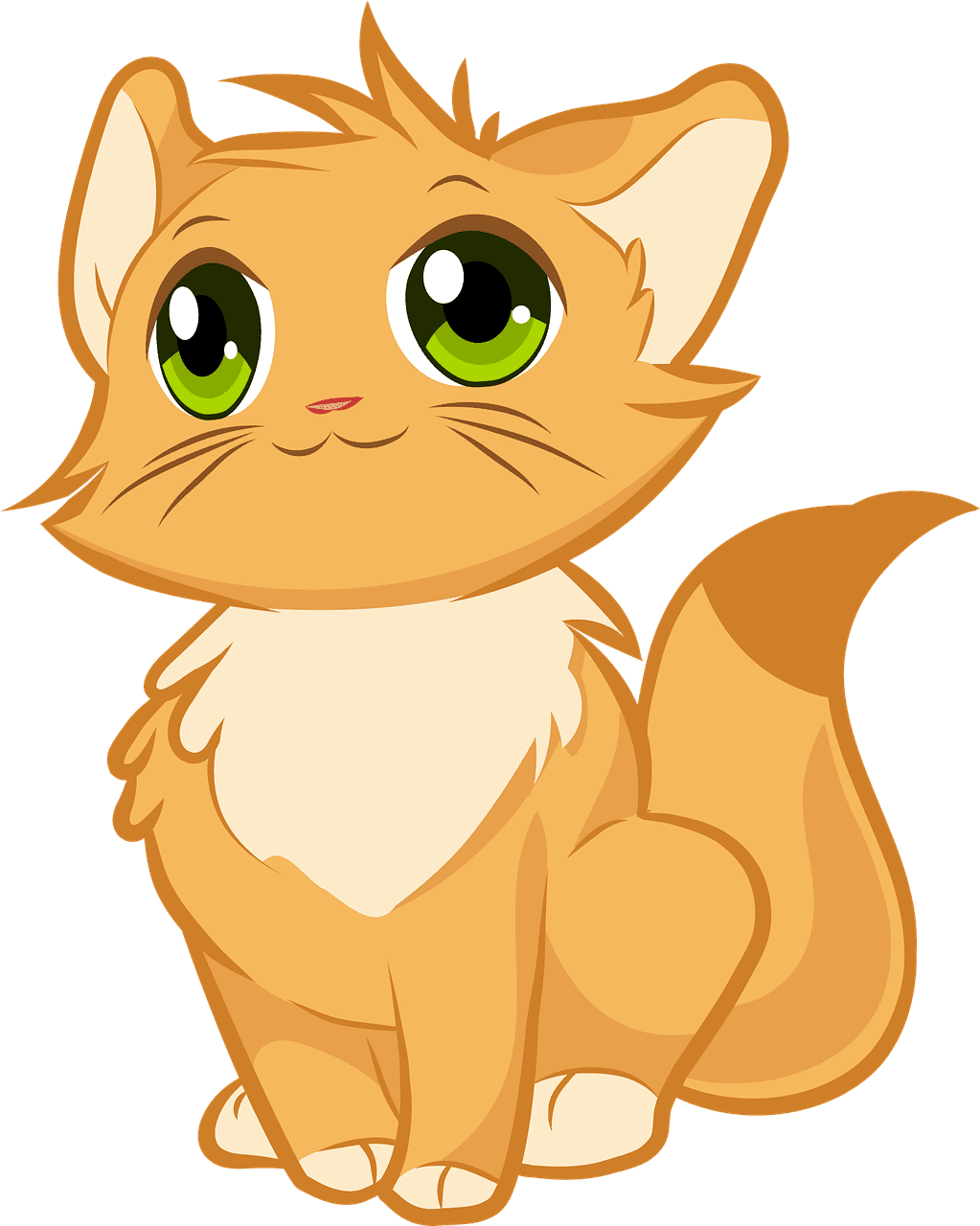 Kitten cute pet vector graphic clipart