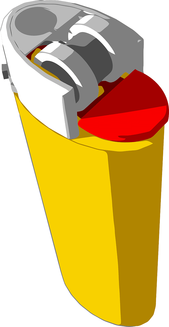 Lighter cigarette pocket vector graphic clipart