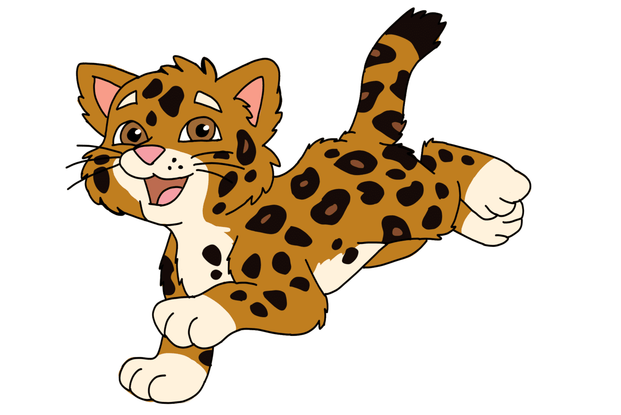 Baby jaguar coloring page clipart picture