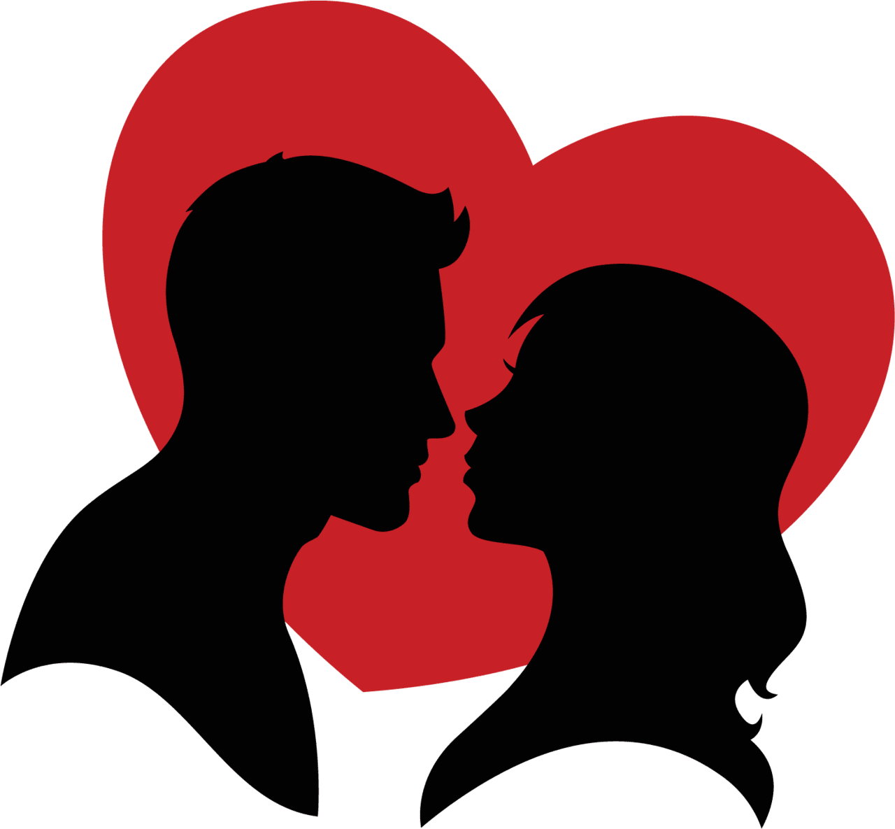 Love is heart clipart vector