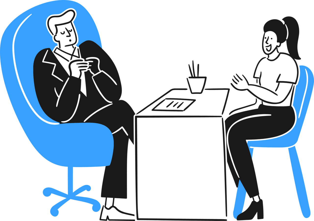 Interview meeting work for clipart image