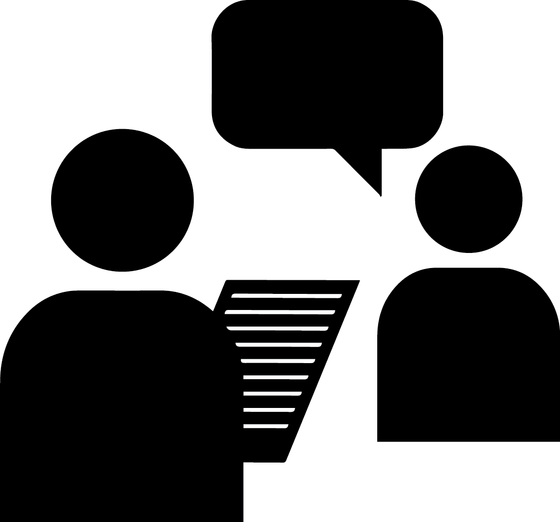 Vector interview clipart exit image with no background